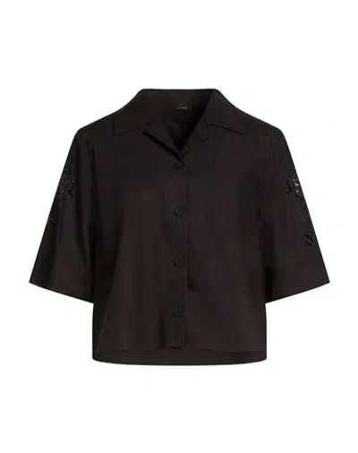 Actitude By Twinset Woman Shirt Black Size L Cotton