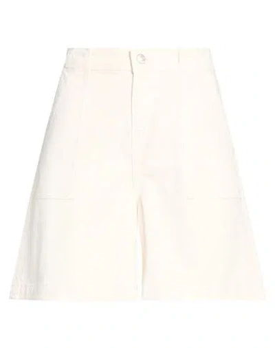 Actitude By Twinset Woman Shorts & Bermuda Shorts Ivory Size 29 Cotton In White