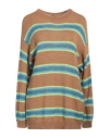 ACTITUDE BY TWINSET ACTITUDE BY TWINSET WOMAN SWEATER CAMEL SIZE S ACRYLIC, POLYAMIDE, ALPACA WOOL, POLYESTER, MOHAIR WO
