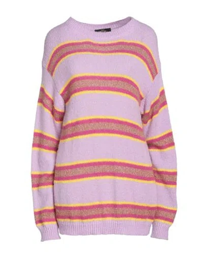 Actitude By Twinset Woman Sweater Lilac Size Xs Acrylic, Polyamide, Alpaca Wool, Polyester, Mohair W In Pink