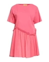 Actitude By Twinset Woman T-shirt Coral Size Xs Cotton In Pink