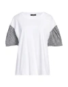 Actitude By Twinset Woman T-shirt White Size S Cotton, Elastane