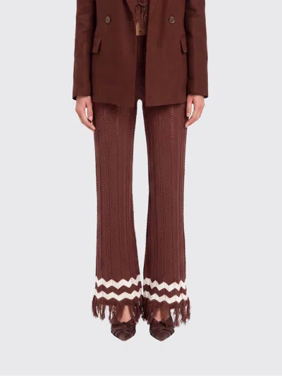 Actitude Twinset Pants Woman In Brown