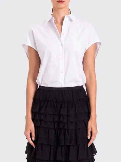 Actitude Twinset Basic Cotton Blend Shirt In White