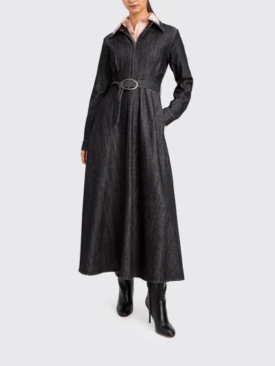 Actitude Twinset Dress Woman Color Black In Gray