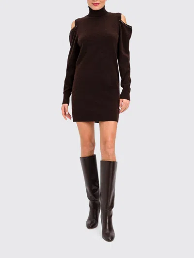 Actitude Twinset Dress Woman Color Brown In Purple