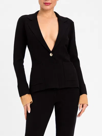 Actitude Twinset Jacket Woman Color Black In White