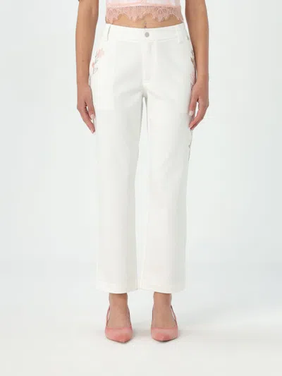 Actitude Twinset Trousers  Woman Colour White In Weiss