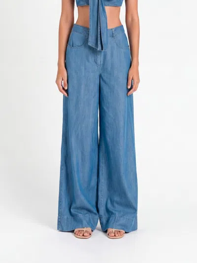 Actitude Twinset Pants Woman In Blue