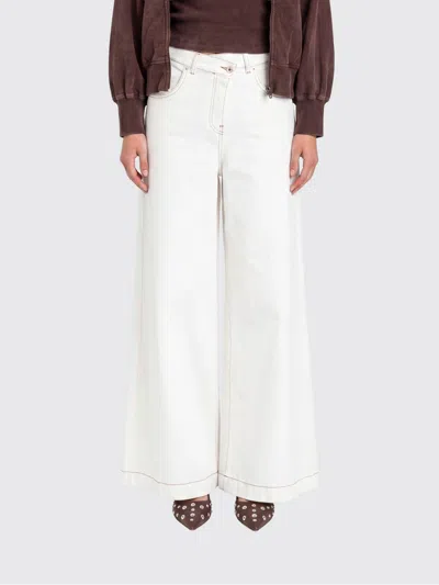 Actitude Twinset Pants Woman In White