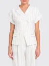 Actitude Twinset Pinstriped Double-breasted Blazer In Multi