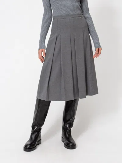 Actitude Twinset Skirt Woman Color Grey In Gray