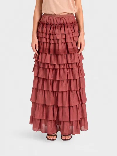 Actitude Twinset Skirt Woman In Brown
