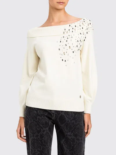 Actitude Twinset Sweater Woman Color Ivory In Multi