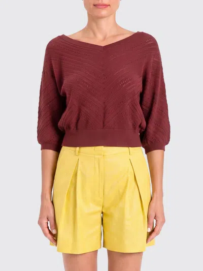 Actitude Twinset Sweater Woman In Brown