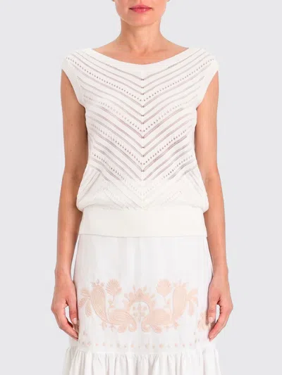 Actitude Twinset Sweater Woman In White