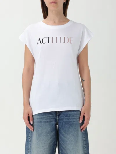 Actitude Twinset T-shirt  Woman In White