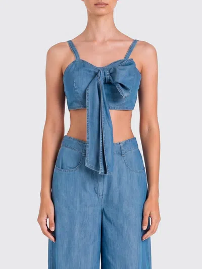 Actitude Twinset Top Woman In Blue