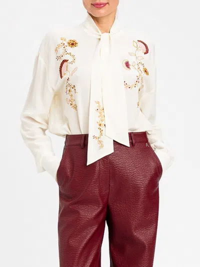 Actitude Twinset Top Woman Color White In Red
