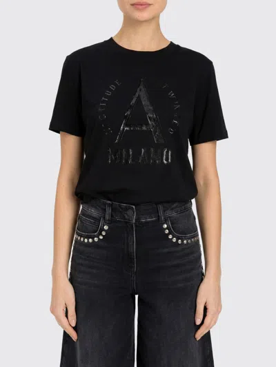 Actitude Twinset Tシャツ レディース カラー ブラック In Black