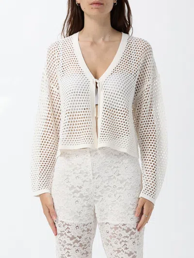 Actitude Twinset Viscose Blend Cardigan Twinset In White