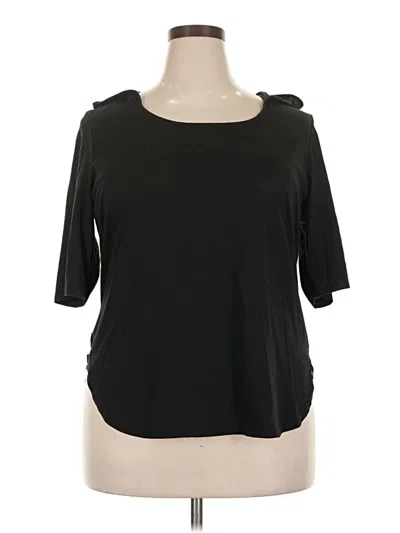 Pre-owned Active 3/4 Sleeve T-shirt In Black