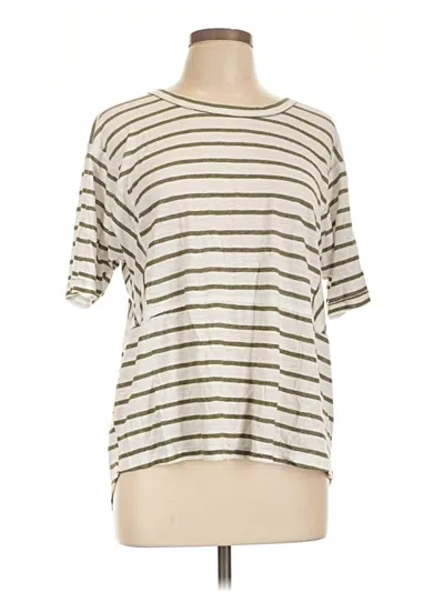 Pre-owned Active 3/4 Sleeve T-shirt In Ivory
