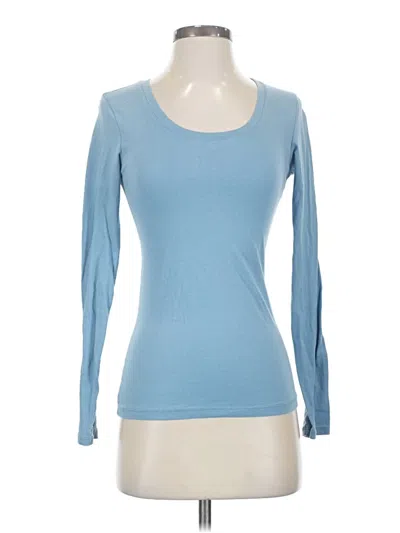 Pre-owned Active Basic 3/4 Sleeve T-shirt In Blue