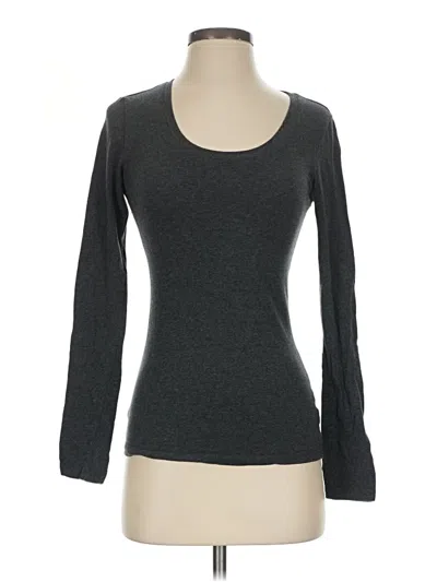 Pre-owned Active Basic 3/4 Sleeve T-shirt In Gray