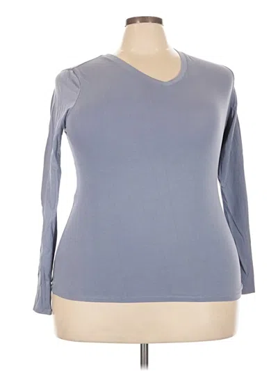 Pre-owned Active Basic 3/4 Sleeve T-shirt In Gray