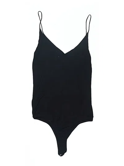 Pre-owned Active Basic Bodysuit In Black