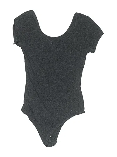 Pre-owned Active Basic Bodysuit In Gray
