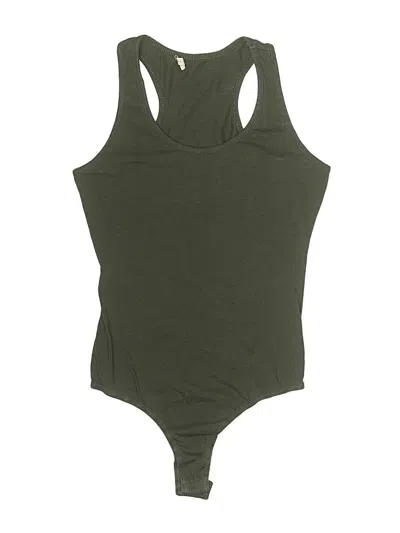 Pre-owned Active Basic Bodysuit In Green