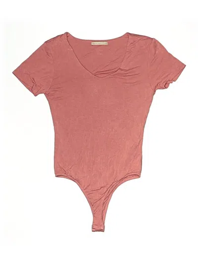 Pre-owned Active Basic Bodysuit In Pink