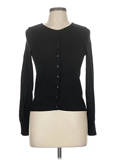 Pre-owned Active Basic Cardigan Sweater In Black