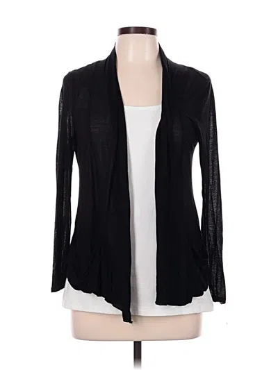 Pre-owned Active Basic Cardigan Sweater In Black