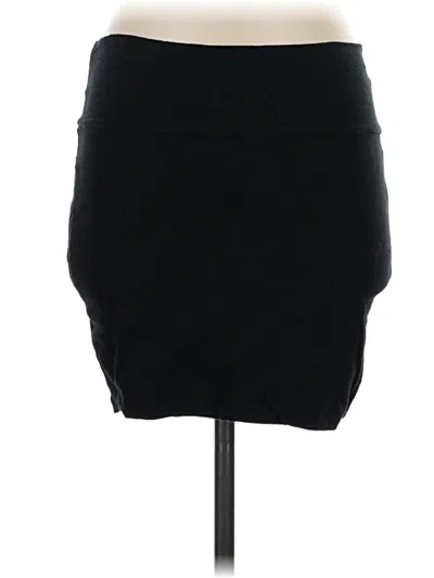 Pre-owned Active Basic Casual Skirt In Black