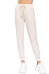 Active Basic French Terry Jogger Pants In Oat-natural Oatmeal In Multi