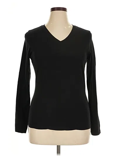 Pre-owned Active Basic Long Sleeve T-shirt In Black