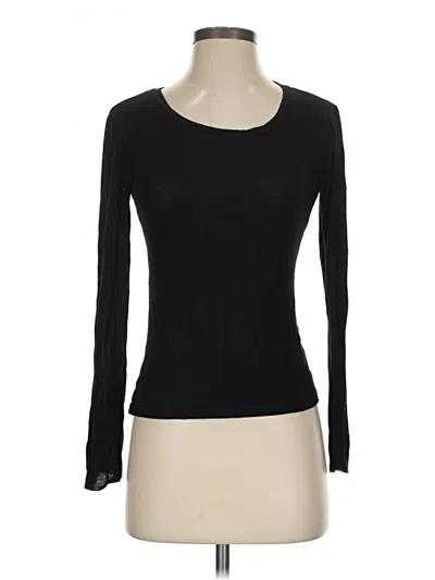 Pre-owned Active Basic Long Sleeve T-shirt In Black