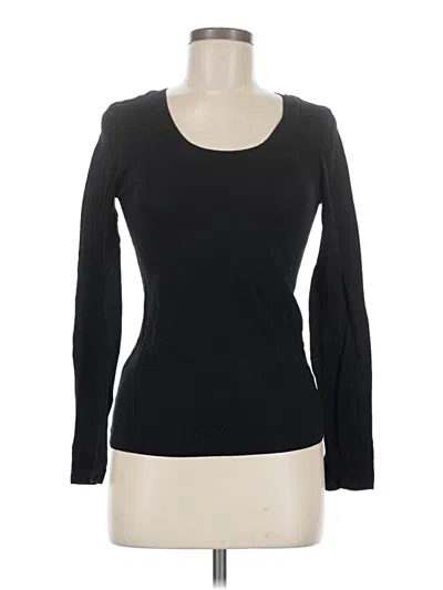Pre-owned Active Basic Long Sleeve T-shirt In Black
