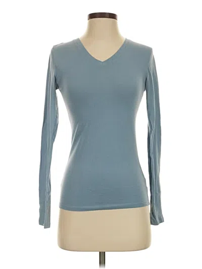 Pre-owned Active Basic Long Sleeve T-shirt In Blue