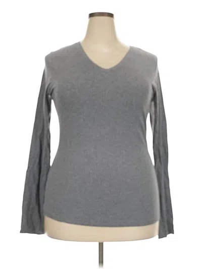 Pre-owned Active Basic Long Sleeve T-shirt In Gray