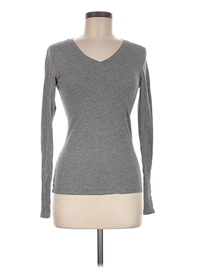 Pre-owned Active Basic Long Sleeve T-shirt In Gray