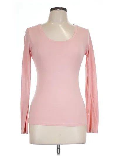 Pre-owned Active Basic Long Sleeve T-shirt In Pink