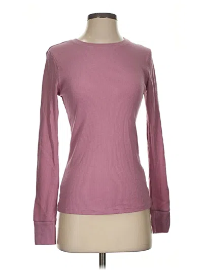 Pre-owned Active Basic Long Sleeve T-shirt In Pink
