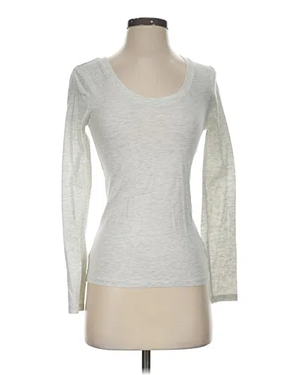 Pre-owned Active Basic Long Sleeve T-shirt In Silver