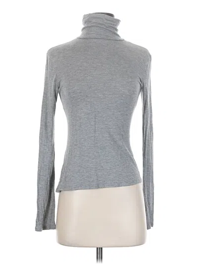 Pre-owned Active Basic Long Sleeve Turtleneck In Gray
