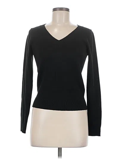 Pre-owned Active Basic Pullover Sweater In Black
