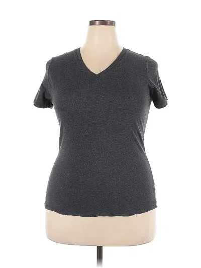 Pre-owned Active Basic Short Sleeve T-shirt In Gray